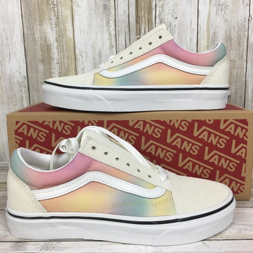 🍭Vans Old Skool Aura Shift Multi True White WMNS